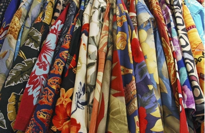Picture of USA, CLOSET FULL OF ALOHA SHIRTS ON HANGERS