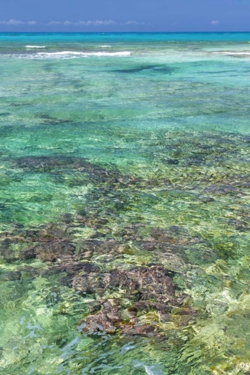 Picture of BAHAMAS, EXUMA ISL SEASCAPE OF CLEAR OCEAN WATER