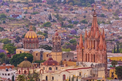 Picture of MEXICO OVERVIEW OF THE PARROQUIA CHURCH AND CITY