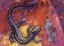 Picture of CANADA, QUEBEC BLUE-SPOTTED SALAMANDER ON LEAF