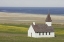 Picture of ICELAND ISOLATED CHRISTIAN CHURCH NEAR THE BEACH