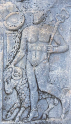 Picture of TURKEY, EPHESUS A ROMAN CARVING OF HERMES