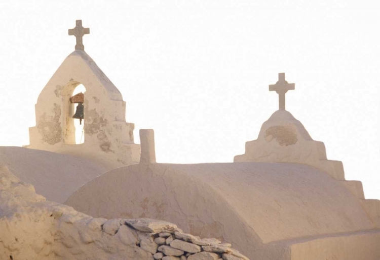 Picture of GREECE, CYCLADES, MYKONOS BELL OF A CHURCH