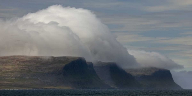 Picture of ICELAND, PATREKSFJORDUR A SPECTACULAR CLOUD BANK