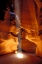 Picture of AZ, PAGE, SUN BEAM SHINES ONTO ANTELOPE CANYON