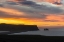 Picture of ICELAND, DYRHOLAEY SUNRISE OVER OCEAN AND LAND