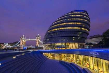 Picture of ENGLAND, LONDON CITY HALL AND THE TOWER BRIDGE