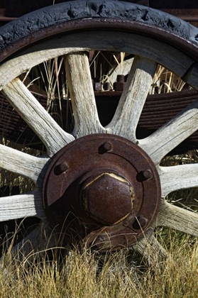 Picture of CALIFORNIA, BODIE STATE HISTORIC PARK, OLD WHEEL