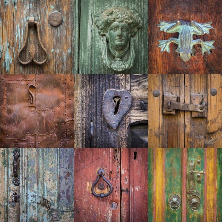 Picture of MEXICO COLLAGE OF DOOR DETAILS IN CITY