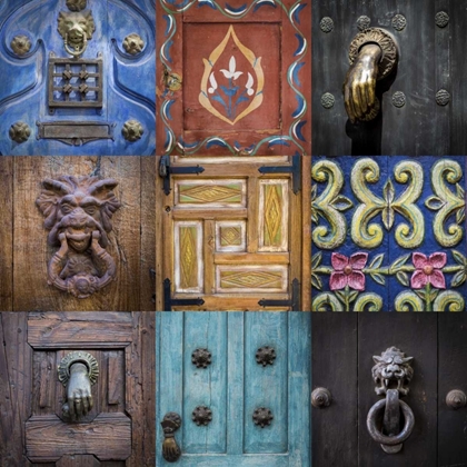 Picture of MEXICO COLLAGE OF DOOR DETAILS IN CITY
