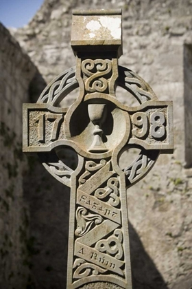 Picture of IRELAND, CO MAYO, CROSS AT BURRISHOOLE ABBEY