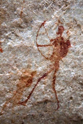 Picture of ROCK PAINTING OF ANCIENT ARCHER, SOUTH AFRICA