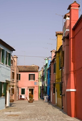 Picture of ITALY, VENICE, BURANO A TYPICAL STREET SCENE