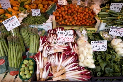 Picture of ITALY, VENICE VEGETABLES FOR SALE IN A MARKET