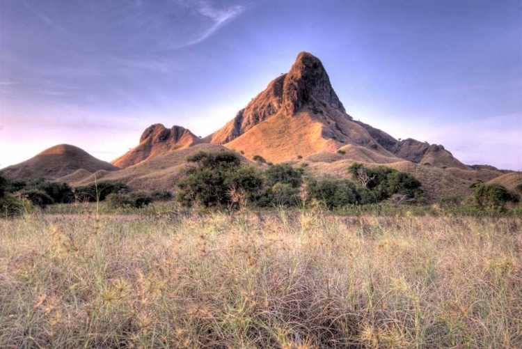 Picture of INDONESIA, KOMODO NP, PADAR ISL ISLAND MOUNTAIN