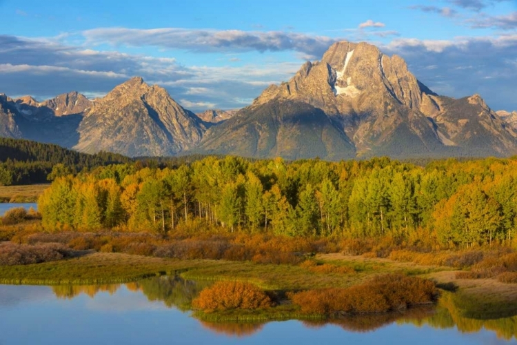Picture of WYOMING, GRAND TETON NP SUNRISE ON SNAKE RIVER