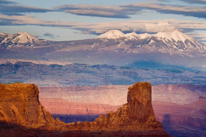 Picture of UTAH LA SAL MOUNTAINS FROM DEAD HORSE POINT SP
