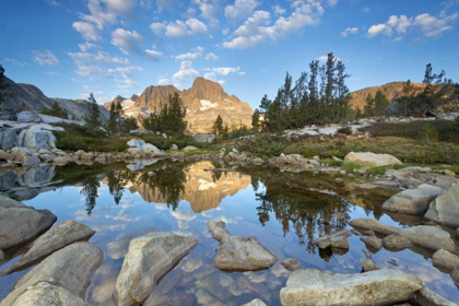 Picture of CALIFORNIA, INYO NF ROCKY SHORE OF GARNET LAKE