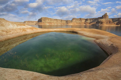 Picture of UTAH, GLEN CANYON POOL OF WATER AT LAKE POWELL