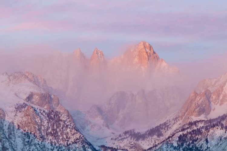 Picture of CALIFORNIA, LONE PINE SUNRISE ON MOUNT WHITNEY