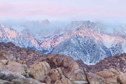 Picture of CALIFORNIA, LONE PINE SUNRISE ON MOUNT WHITNEY