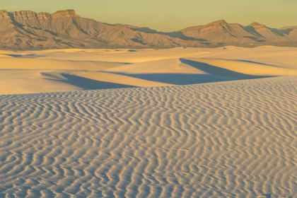 Picture of NEW MEXICO, WHITE SANDS NM SUNSET ON DESERT