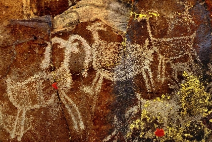 Picture of CALIFORNIA, LITTLE PETROGLYPH CANYON PETROGLYPHS