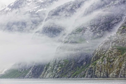 Picture of ALASKA, GLACIER BAY NP FOG IN THE MOUNTAINS