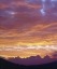 Picture of CALIFORNIA, SUNSET OVER THE SIERRA NEVADA MTS