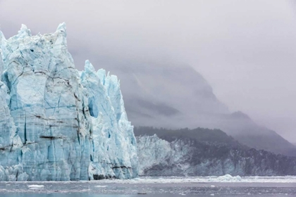 Picture of AK, GLACIER BAY NP MARGERIE GLACIER AND MOUNTAIN