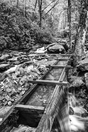 Picture of TN, GREAT SMOKY MTS WOODEN SPILLWAY