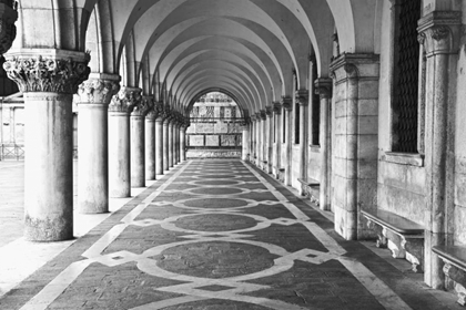 Picture of ITALY, VENICE COLUMNS AT DOGES PALACE