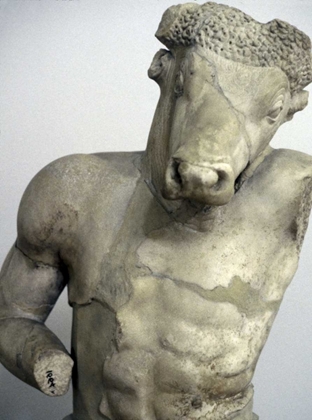 Picture of GREECE, ATHENS MARBLE STATUE OF A MINOTAUR