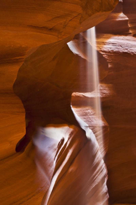 Picture of AZ, ANTELOPE CANYON FALLING SAND IN SLOT CANYON