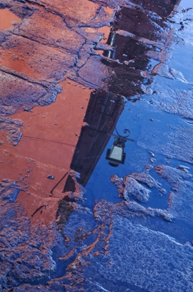 Picture of MEXICO STREET WATER PUDDLE WITH LAMP REFLECTION