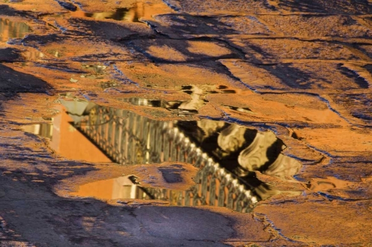 Picture of MEXICO COBBLESTONE STREET WITH PUDDLES OF WATER