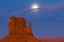 Picture of UT, MONUMENT VALLEY MITTENS FORMATION AT SUNSET