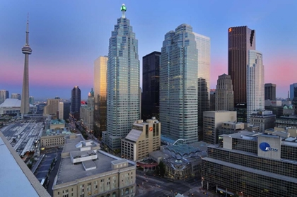 Picture of TORONTO CITY AT DUSK WITH CN TOWER