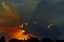 Picture of CANADA, WINNIPEG GOD RAYS AT SUNSET