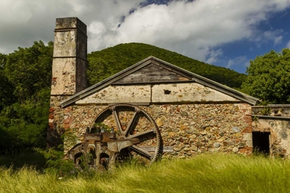 Picture of USA VIRGIN ISLANDS, ST JOHN RUINS OF SUGAR MILL