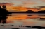 Picture of USA, WASHINGTON SUNSET ON LAKE QUINAULT