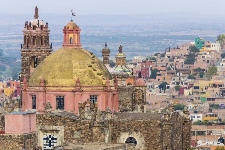 Picture of MEXICO OVERVIEW OF CHURCH DOME AND CITY