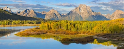 Picture of WY, GRAND TETONS SUNRISE ON SNAKE RIVER