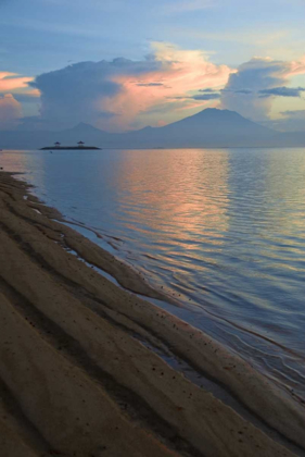 Picture of INDONESIA, BALI SANUR BEACH WITH MT GUNUNG AGUNG