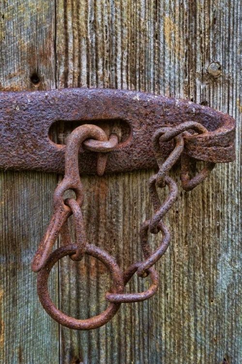 Picture of VA, ROANOKE, EXPLORE PARK RUSTY BARN DOOR LOCK