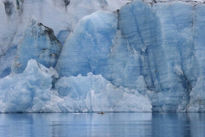 Picture of AK, ALSEK LAKE BLUE ICE ON GREAT PLAIN GLACIER