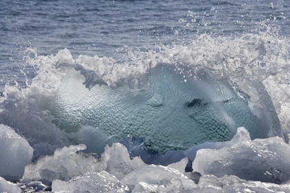 Picture of SOUTH GEORGIA ISL, WIRIK BAY WAVE ON THE BEACH