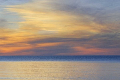 Picture of MICHIGAN, UPPER PENINSULA LAKE SUPERIOR SUNSET