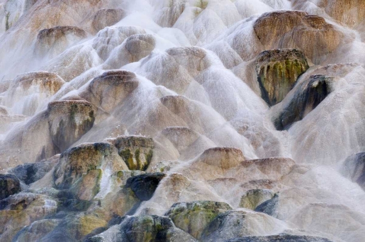 Picture of WYOMING, YELLOWSTONE NP PALETTE SPRING WATERFALL