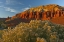 Picture of UT, CAPITOL REEF NP SUNSET OF PANORAMA POINT